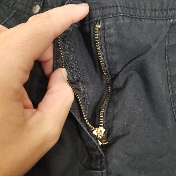 💕AN Sport | Black Bermuda Shorts Multi Pockets 2 Cotton - Picture 5 of 10